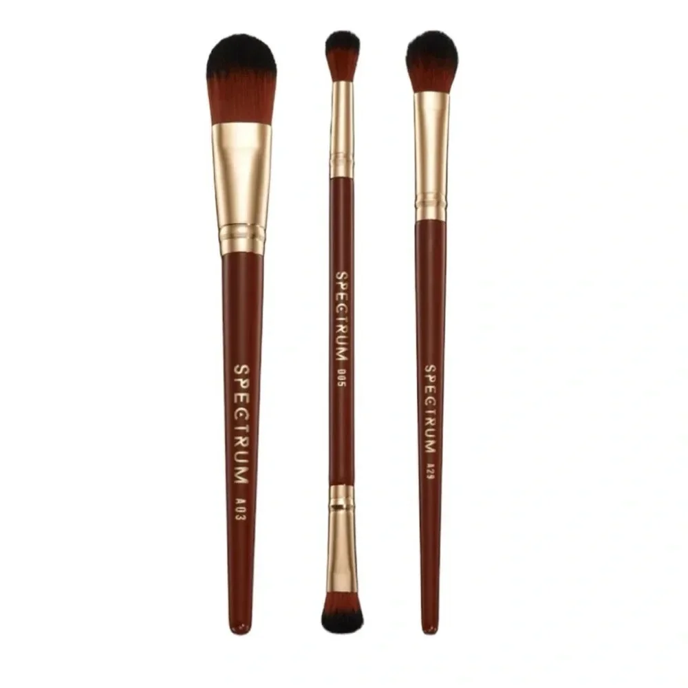 NWB Pantherine 3 Piece Makeup Brush Set